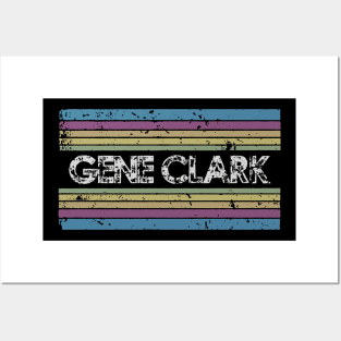 gene clark vintage rainbow Posters and Art